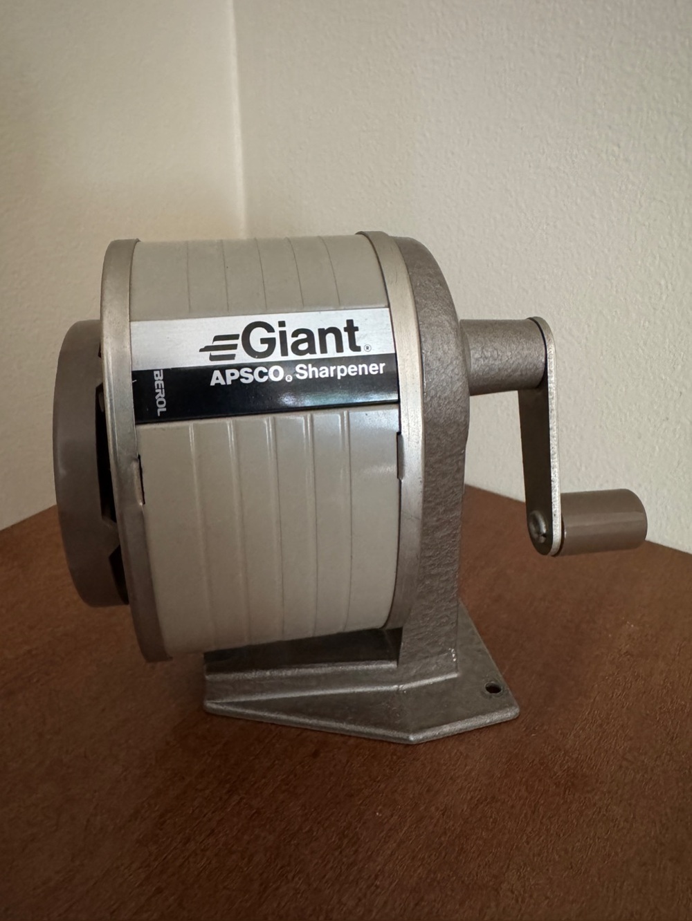 Vintage Giant APSCO Manual Pencil Sharpener